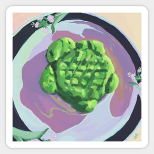 Matcha Turtle Cookie Sticker